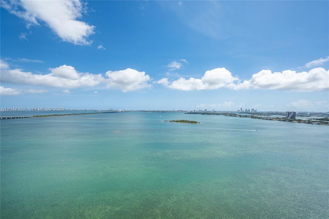 East View: Central view of Miami Beach
