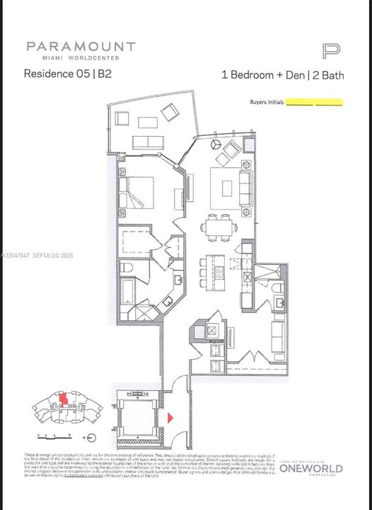 For Rent: $5,800 (1 beds, 2 baths, 1254 Square Feet)