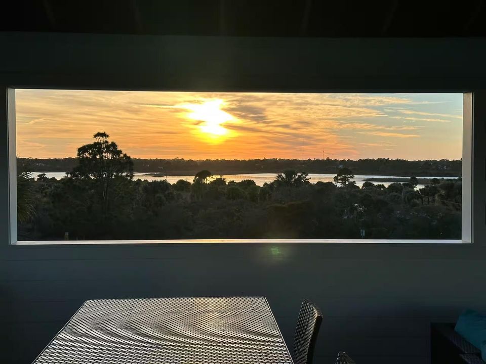 cottage upper level sunset view of prese