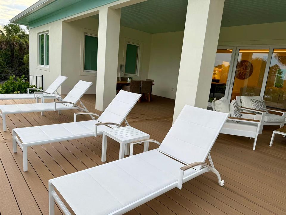 lounge area on back deck - main house