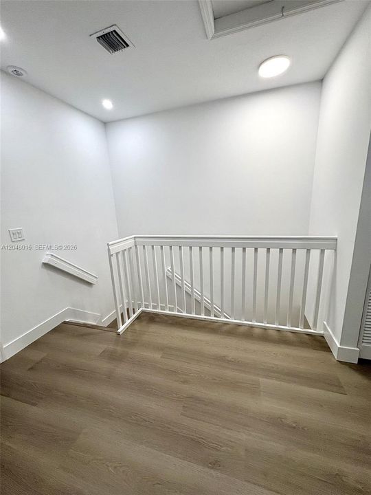 upstairs