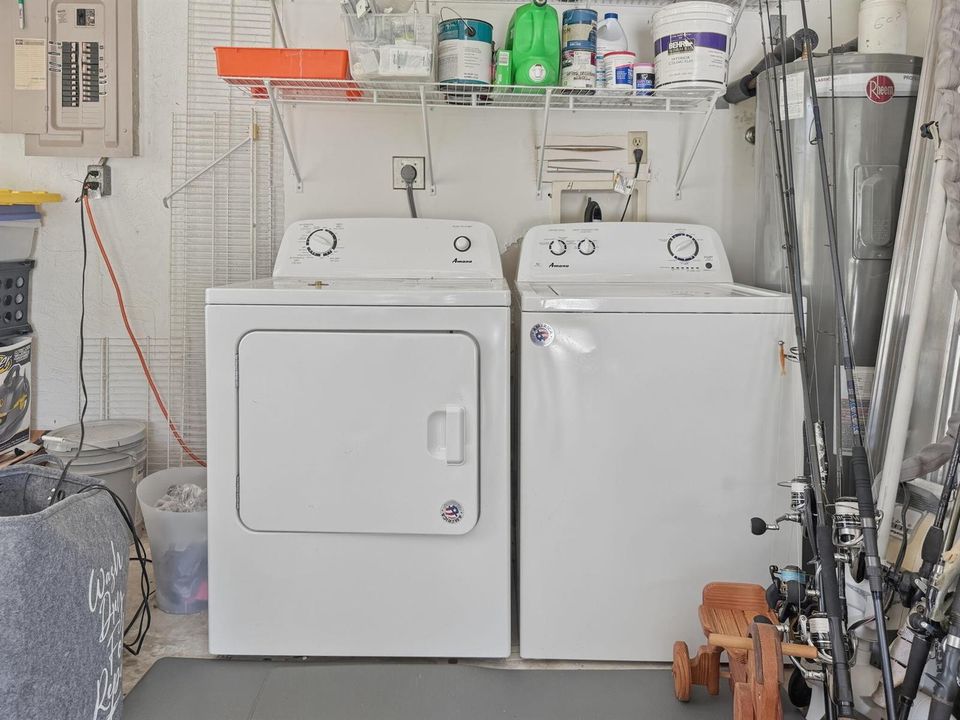 Laundry Area in Garage