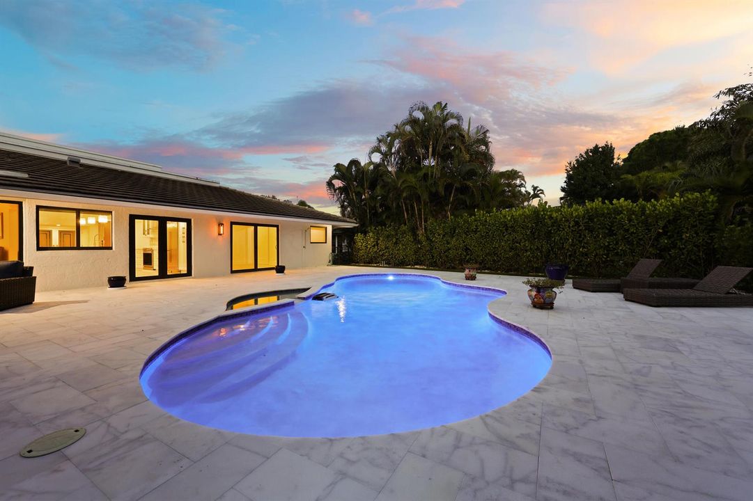 Renovated Pool, New Marble Decking