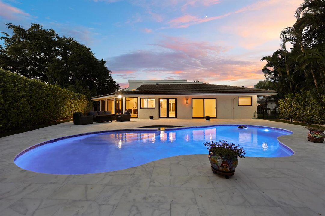 Renovated Pool, New Marble Decking
