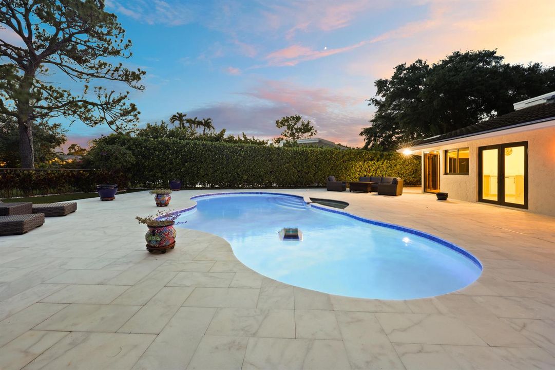 Renovated Pool, New Marble Decking