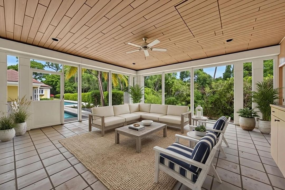 Virtually:Guest House Patio Staged