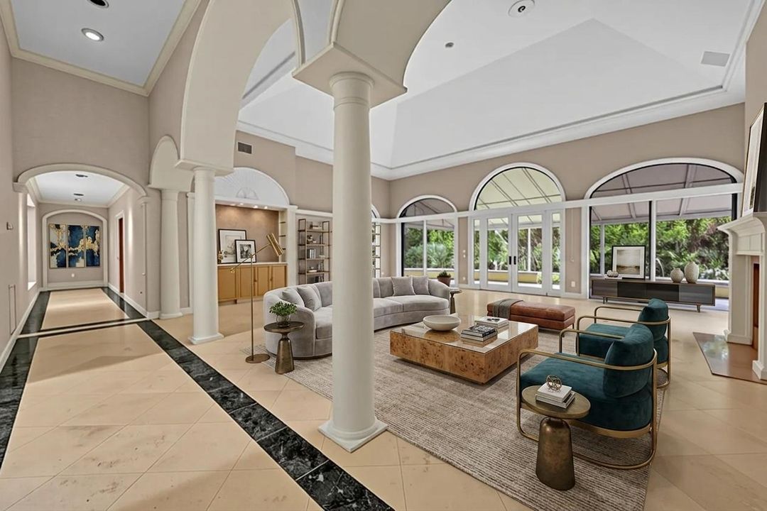 Virtually Staged Living Room
