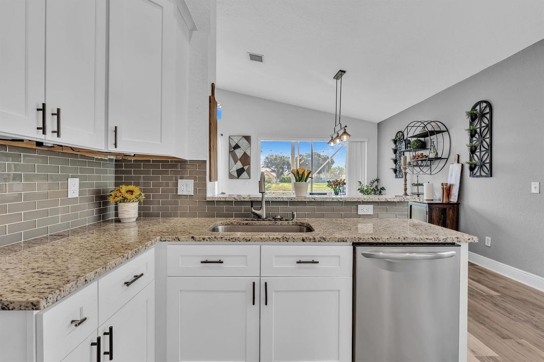 View of Lake from Kitchen