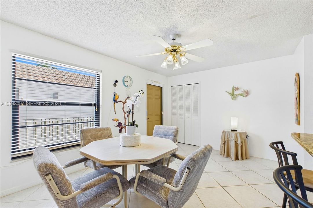 A welcoming space for casual meals or gathering with guests