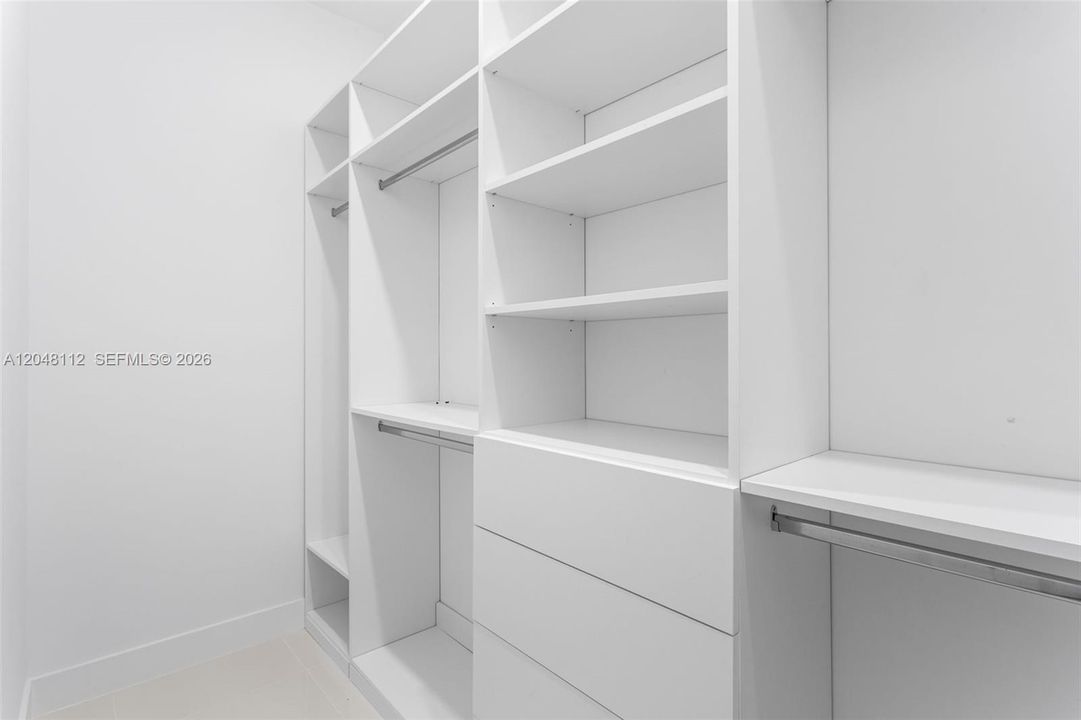 Custom Built His & Her Closet