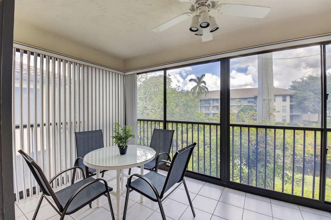 Private Screened Balcony