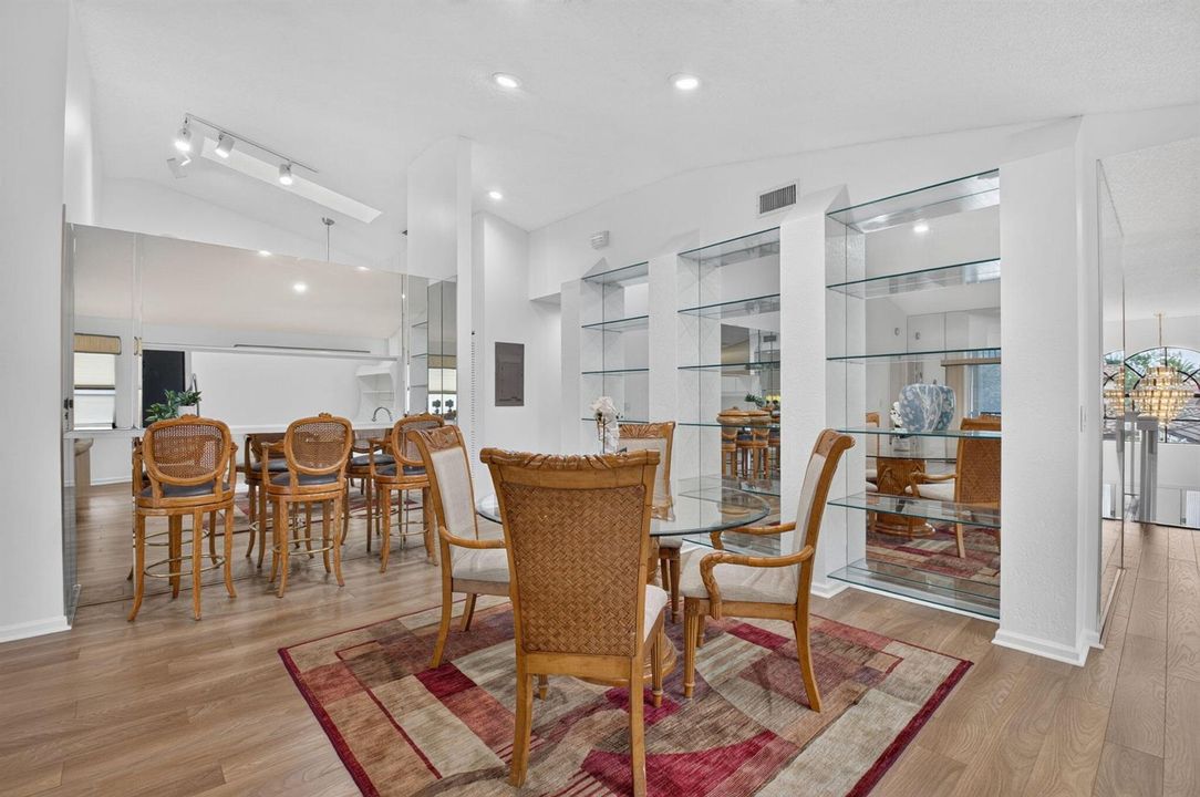 Elegant Dining with Built-Ins
