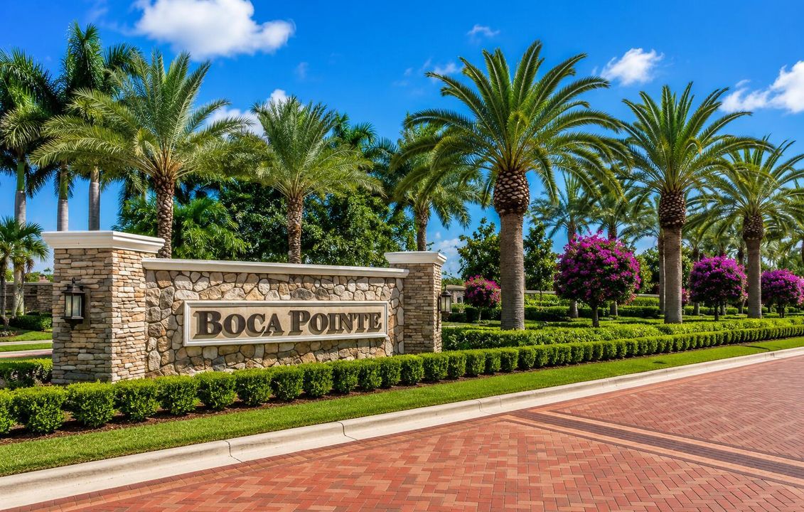 Boca Pointe entrance