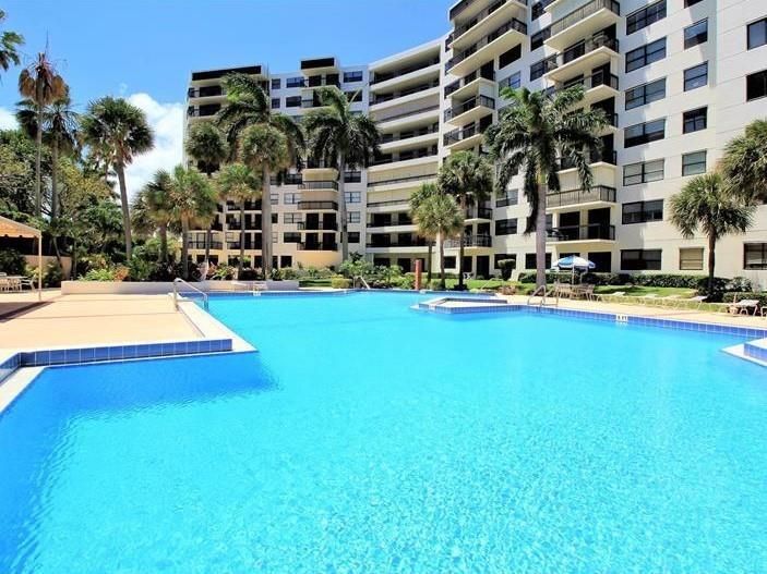 Heated and oversized pool