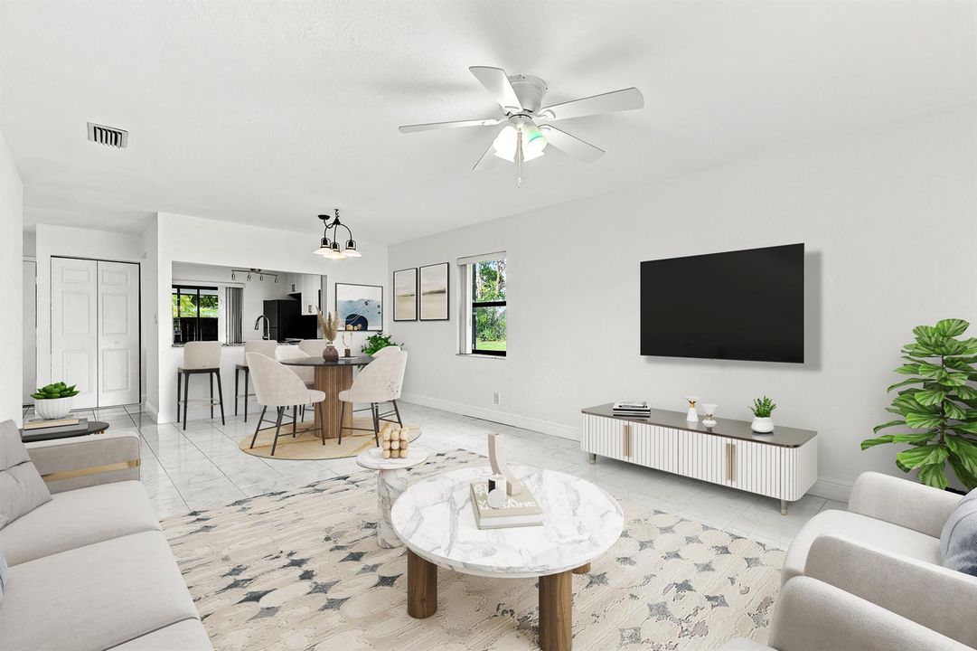 Open Concept Living/Dining