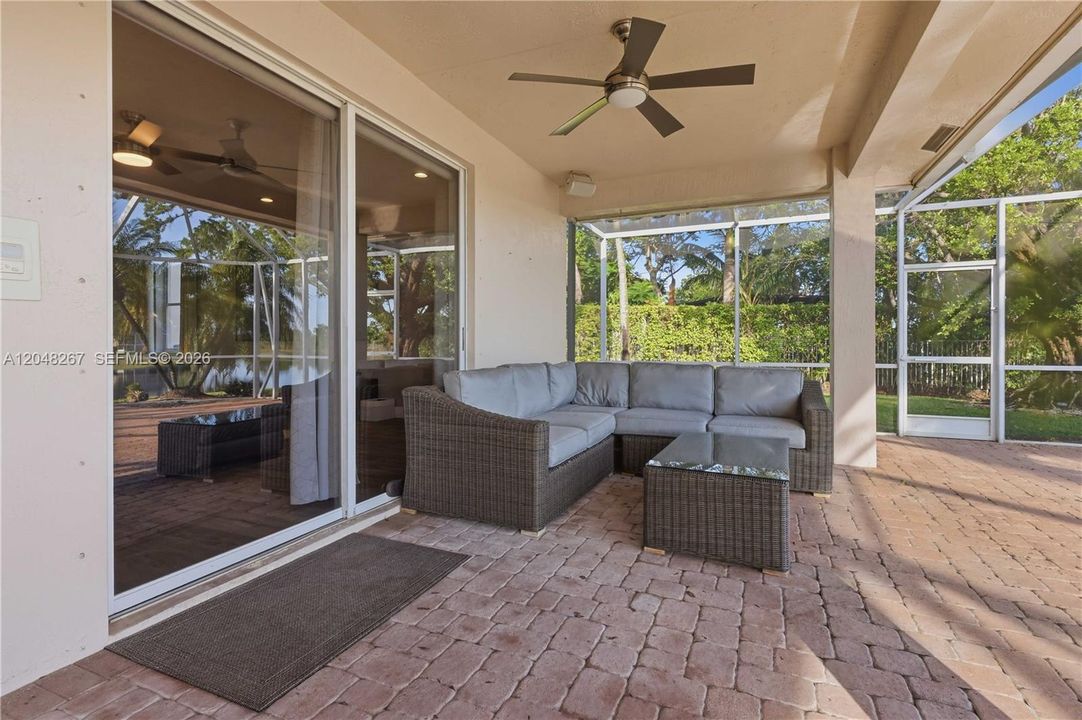 Spacious sitting area.