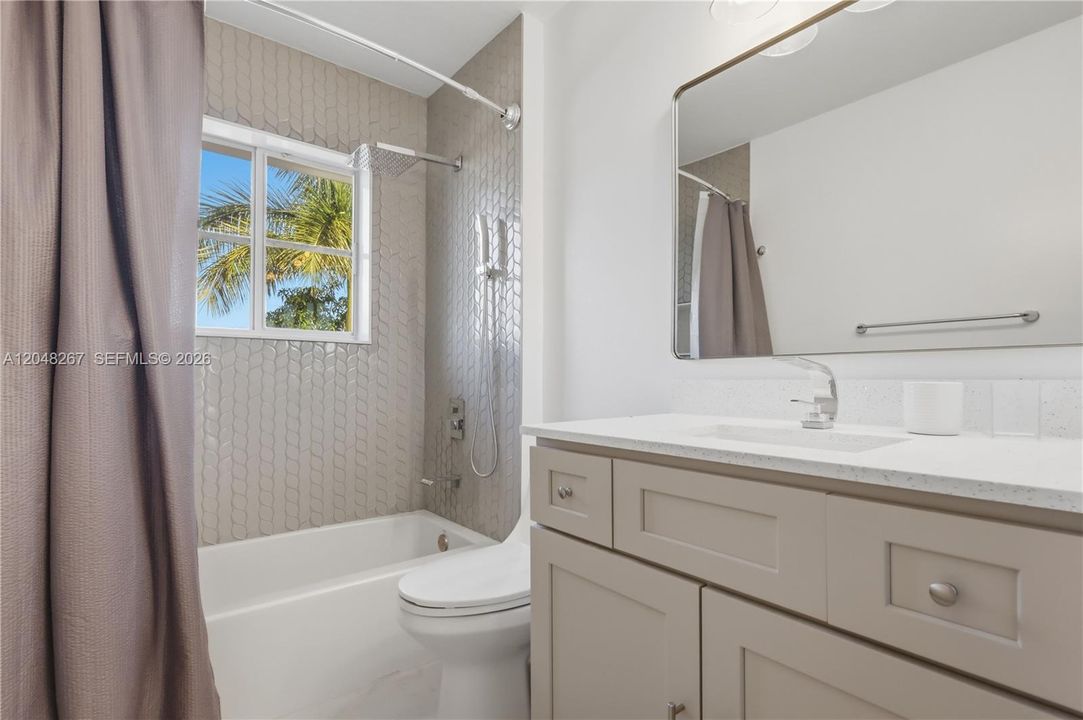 Hallway bathroom.