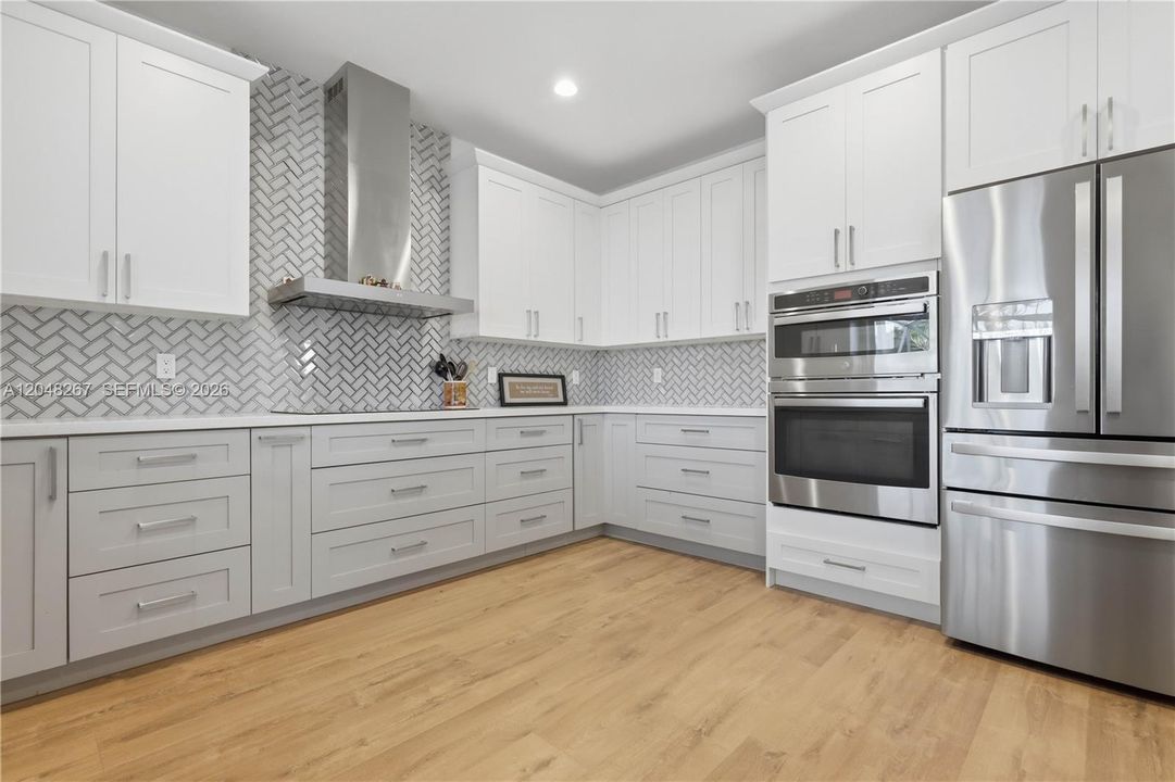 Stainless Steel Appliances and Hood