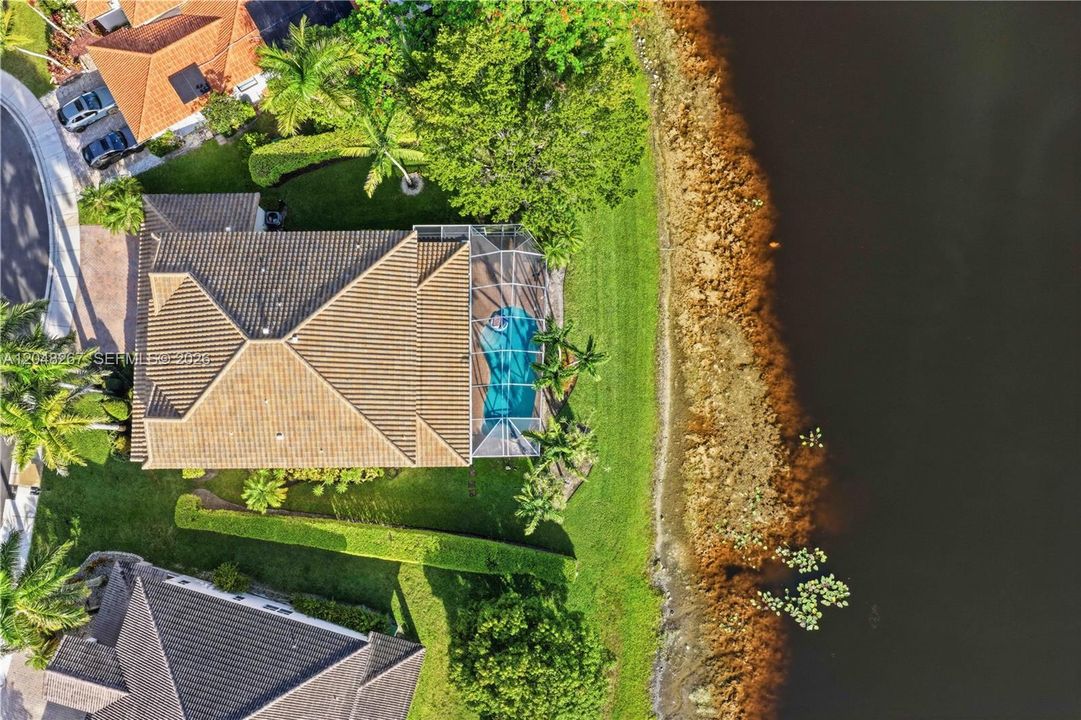 Bird view of the home.