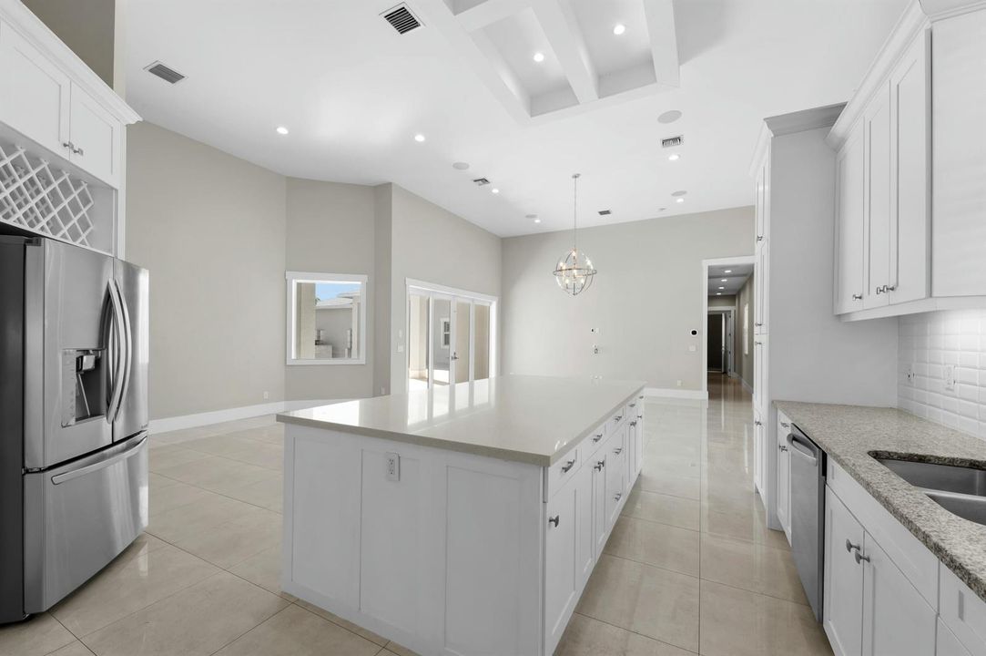 Kitchen and secondary living room