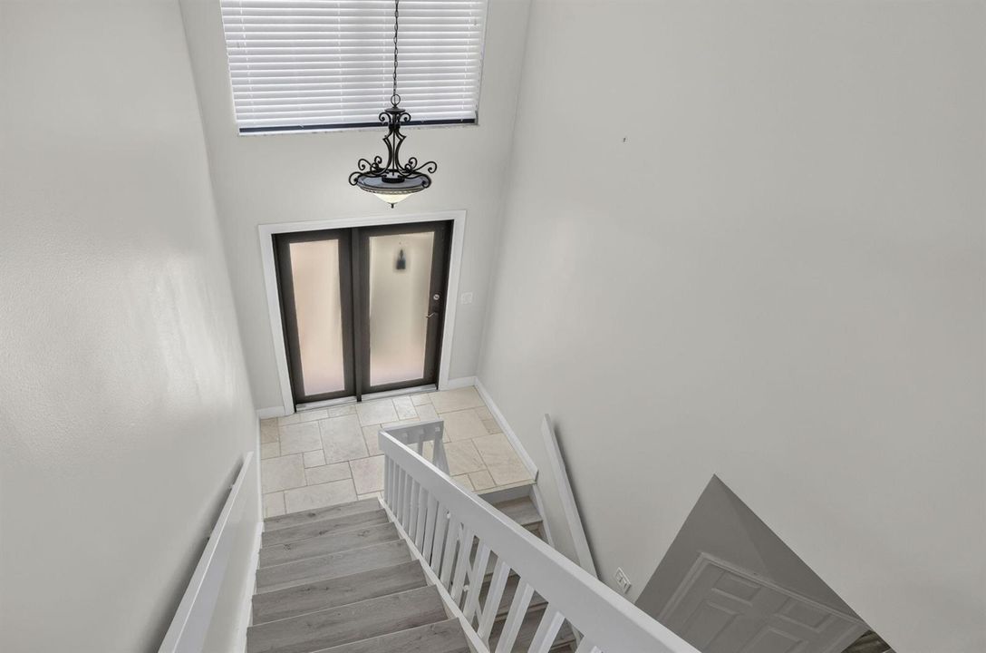 Stairway to upper level