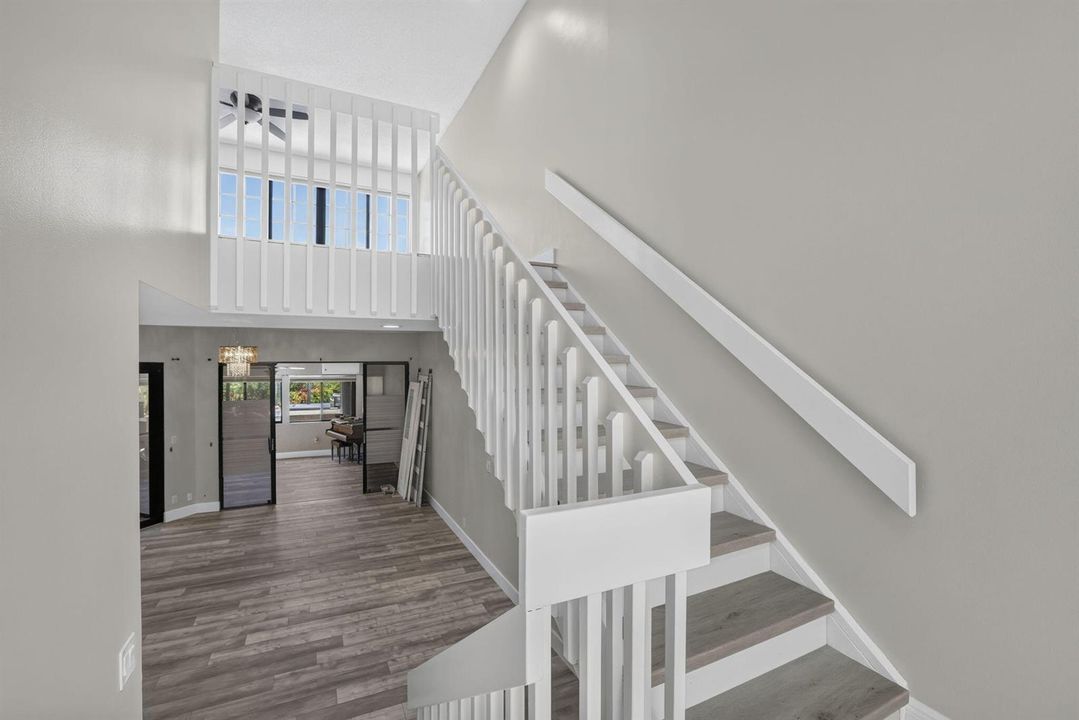 Stairway to upper level