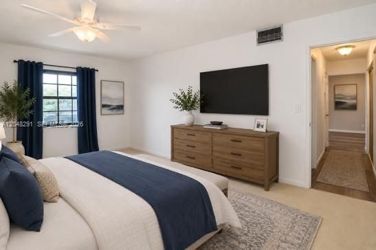 Primary Bedroom is Virtually Staged