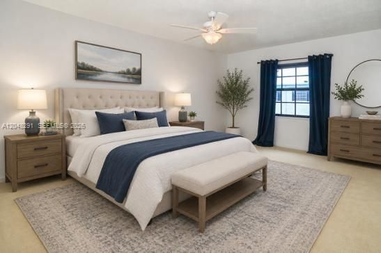 Primary Bedroom is Virtually staged