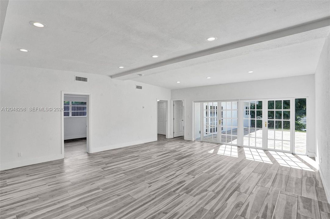 Dining and living room