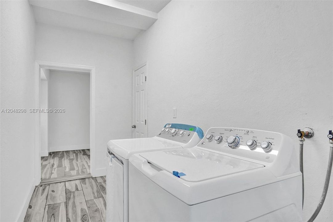 Laundry area