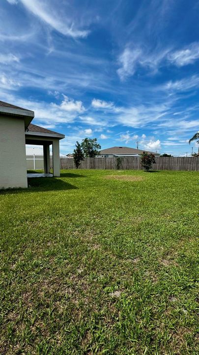Fenced Backyard