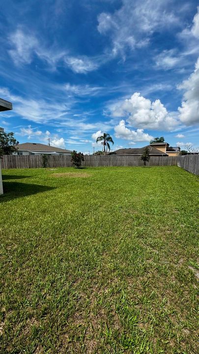 Fenced Backyard