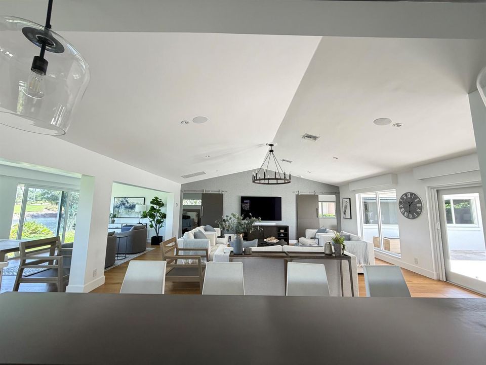 from kitchen