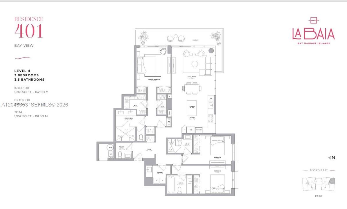 For Rent: $12,500 (3 beds, 3 baths, 1748 Square Feet)