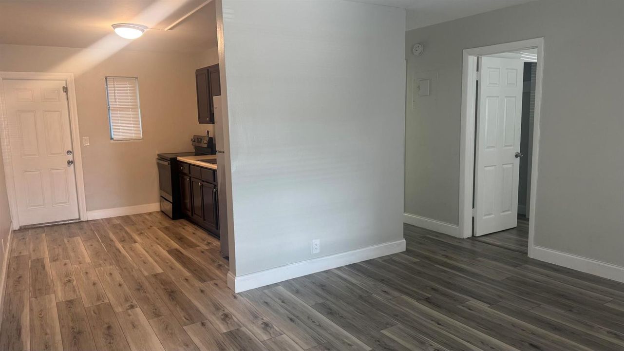 Living Room into Kitchen