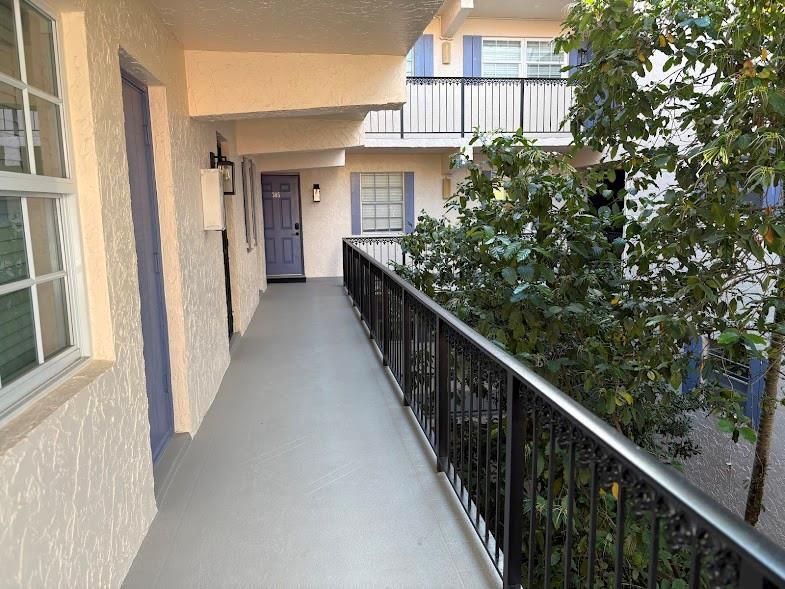 Walkway to the Apt.