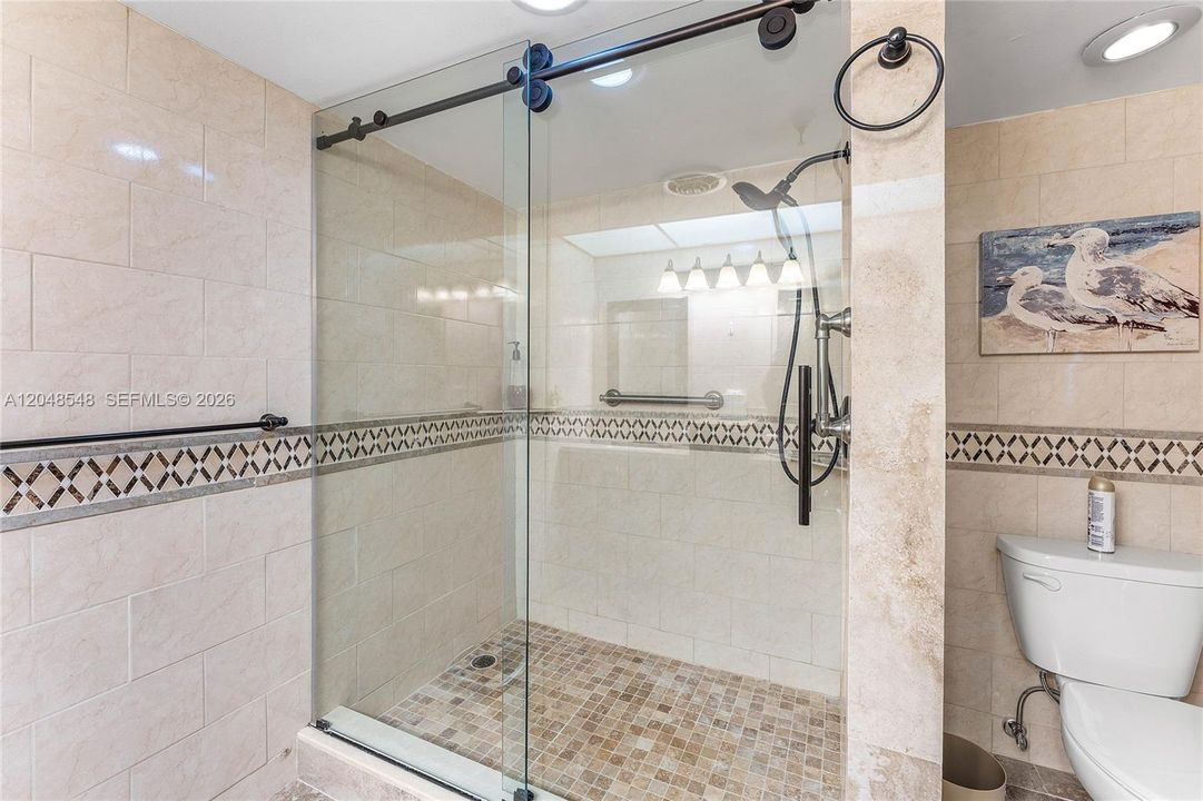 Oversized shower in primary bath
