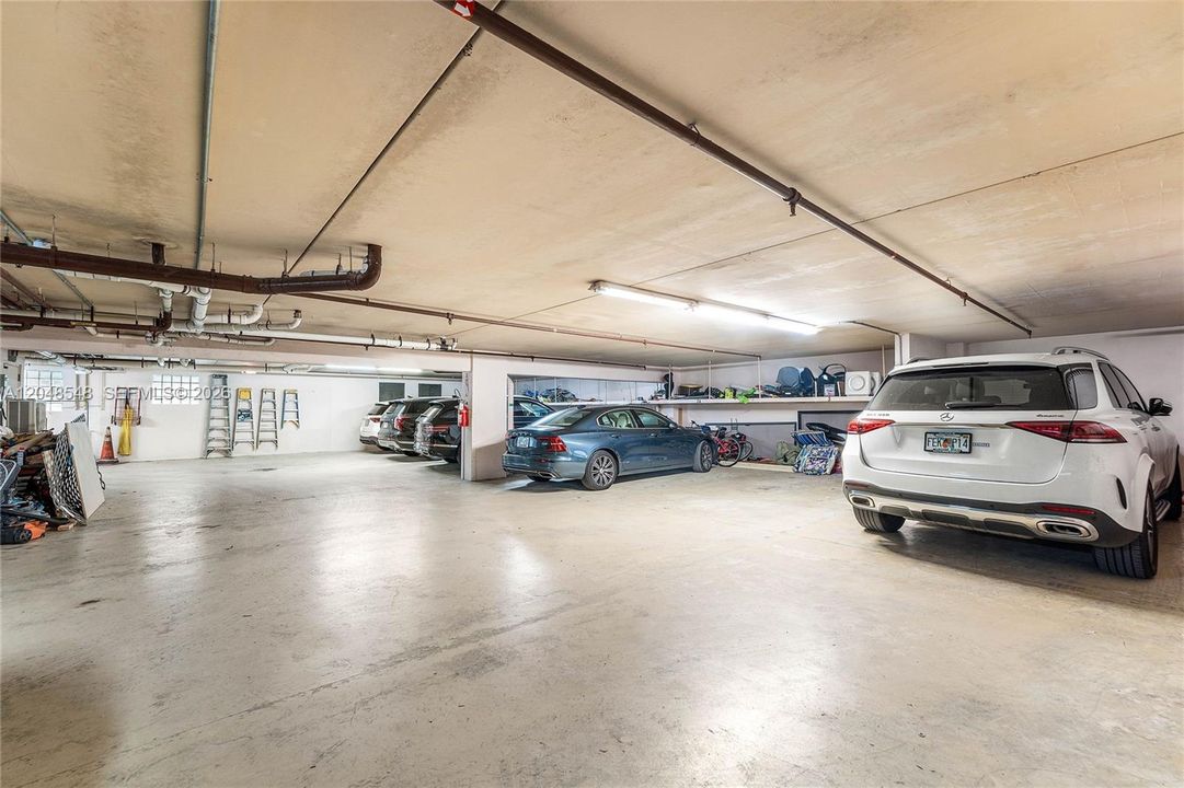 1 garage space per unit. Plenty of outdoor parking