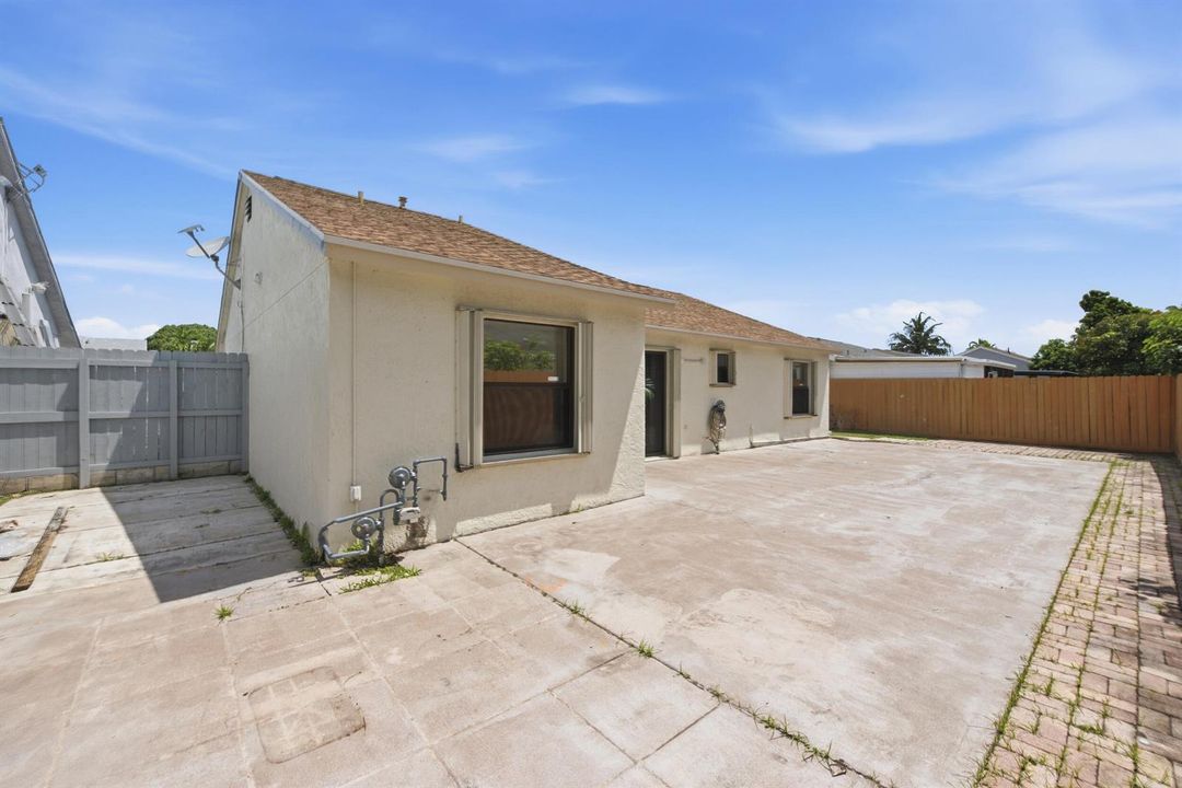 West side of house