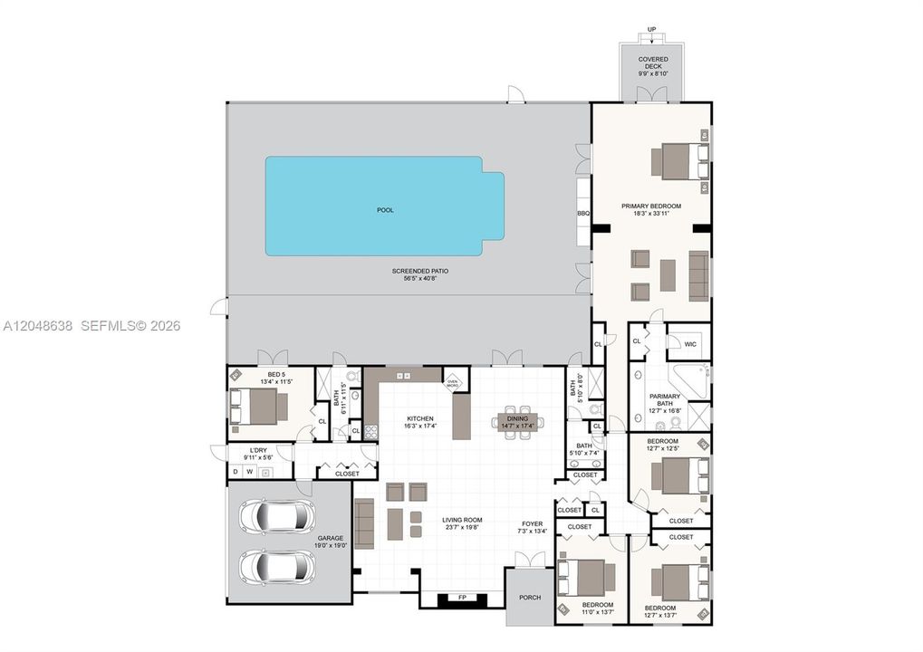 En Renta: $11,500 (5 camas, 3 baños, 3502 Pies cuadrados)