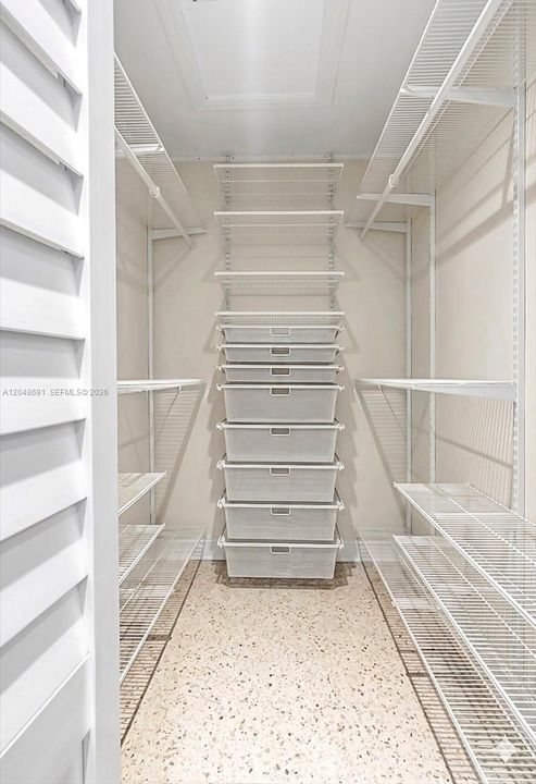 Primary walk-in closet