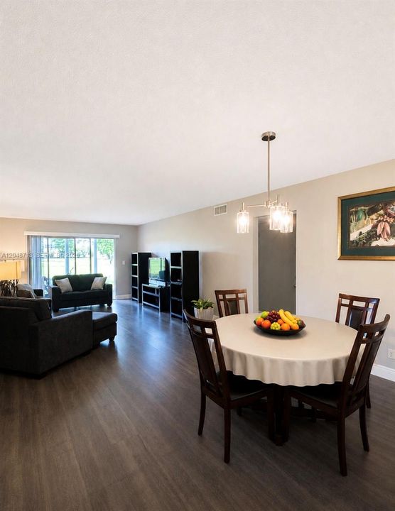 Living room dinning combination