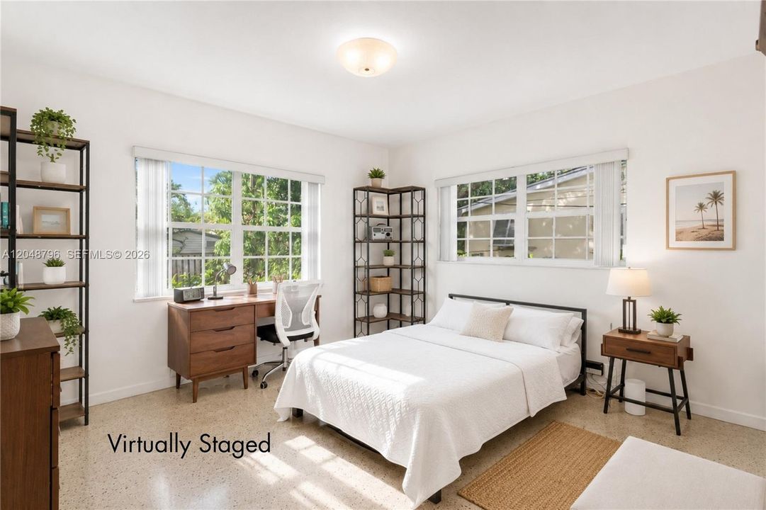Virtually staged bedroom 2