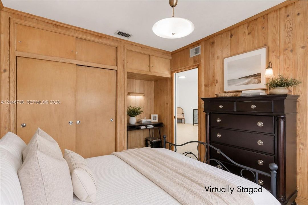 Virtually staged bedroom 4