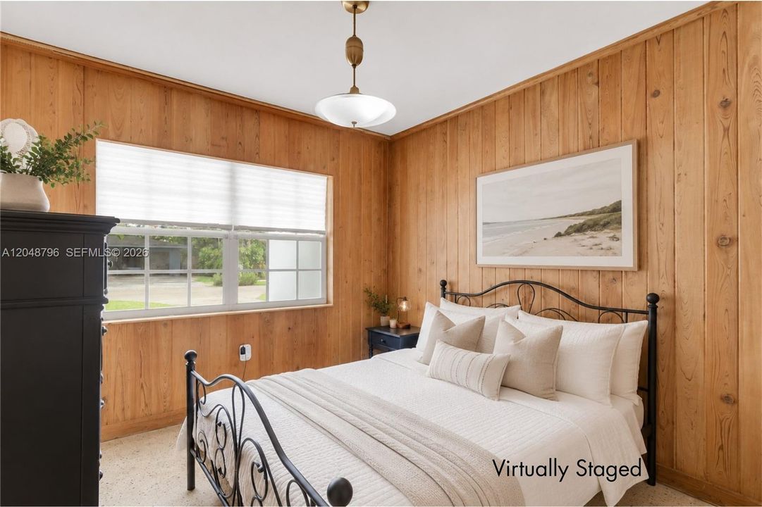 Virtually staged bedroom 4