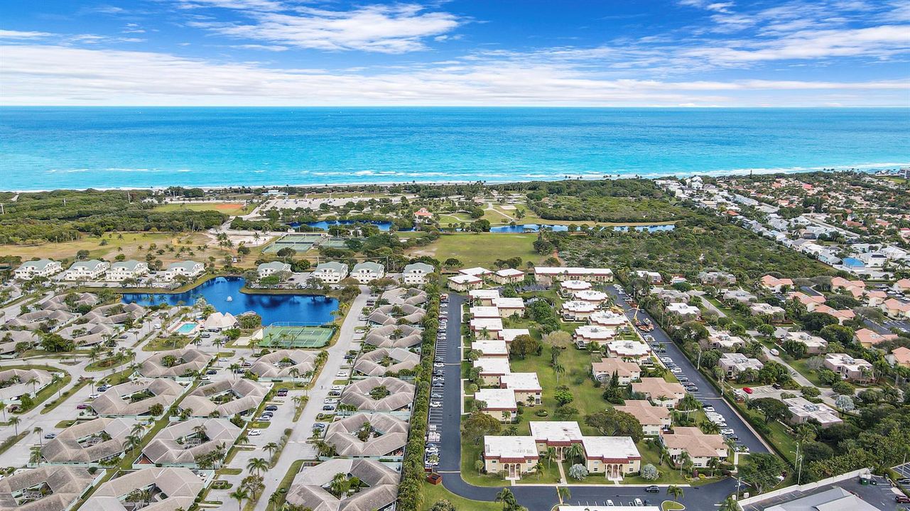 Aerial view ocean