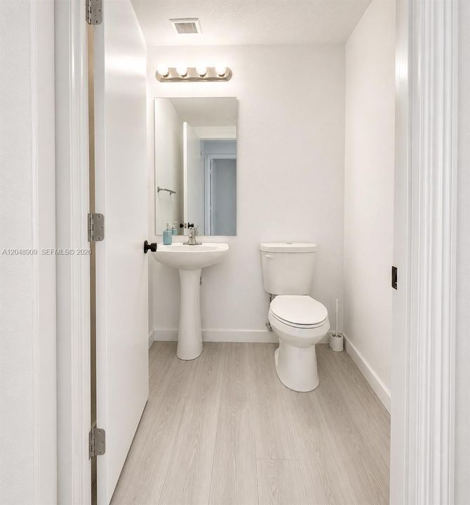 powder room downstairs