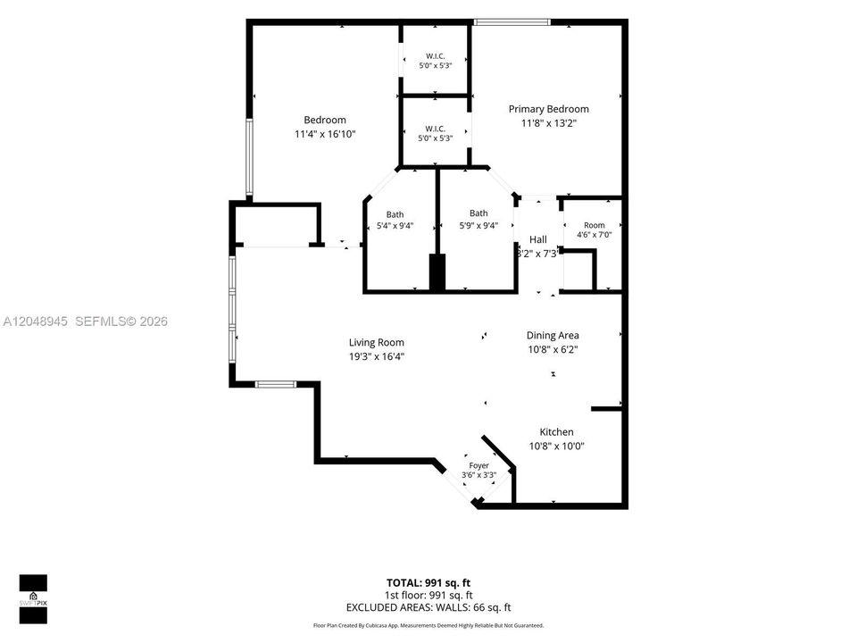 For Rent: $2,400 (2 beds, 2 baths, 1065 Square Feet)