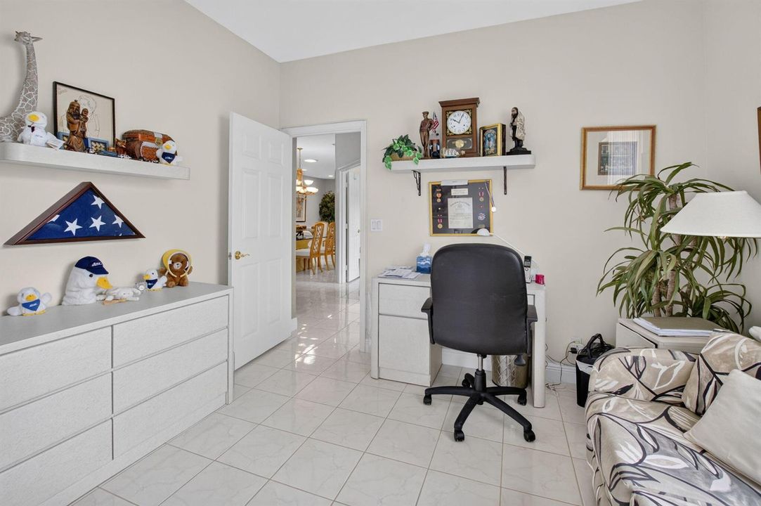 view of living area from dining room