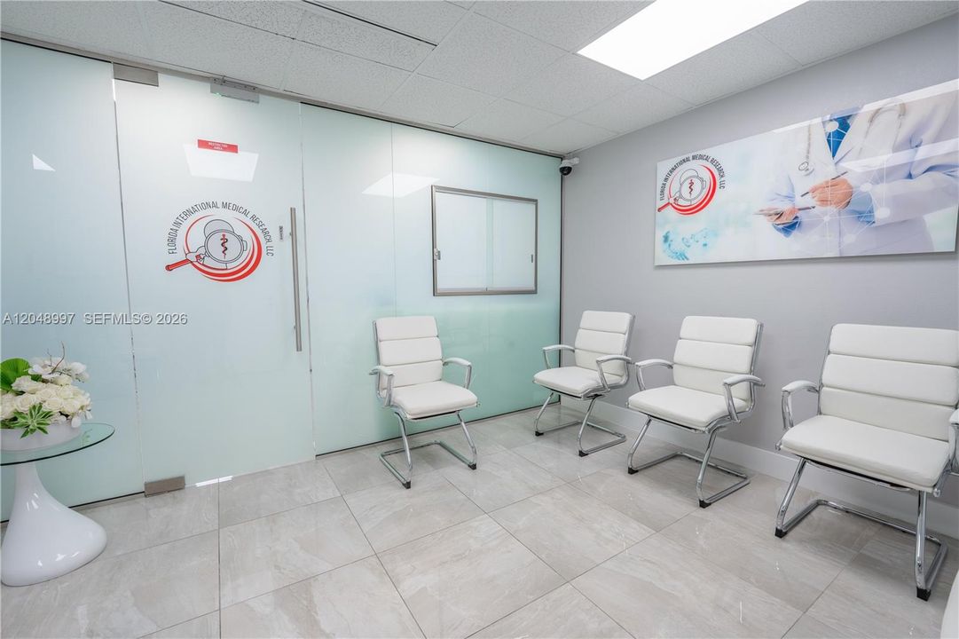 Spacious waiting room